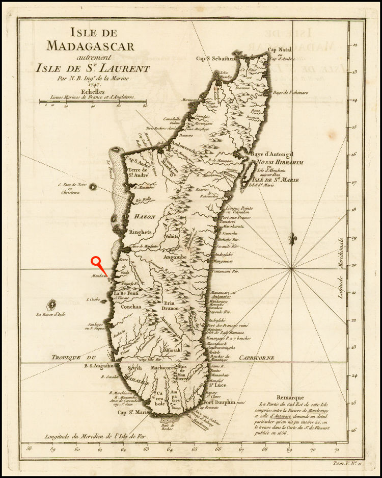 1634-Carte de nosy miandroka