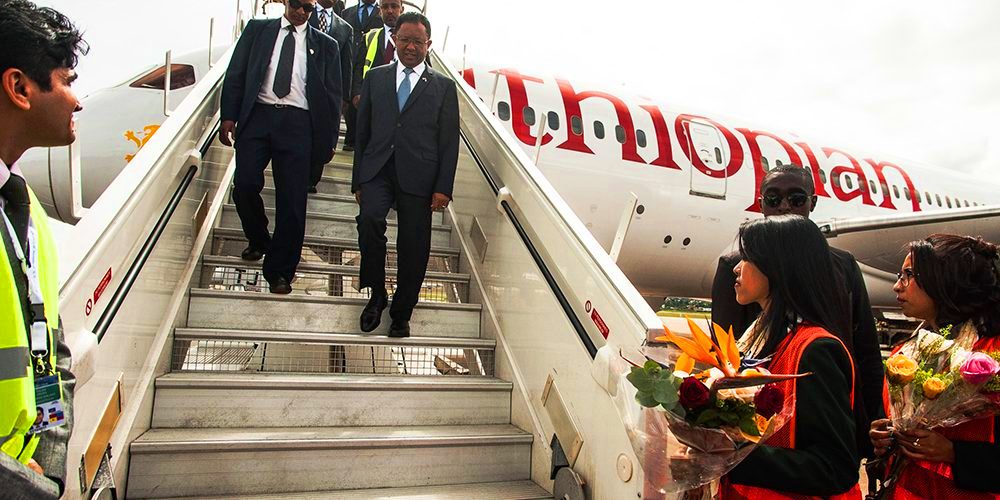 Ethiopian airlines a madagascar ivato 2017