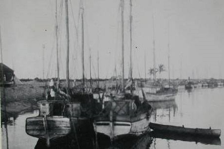 1933-Goélettes dans le port